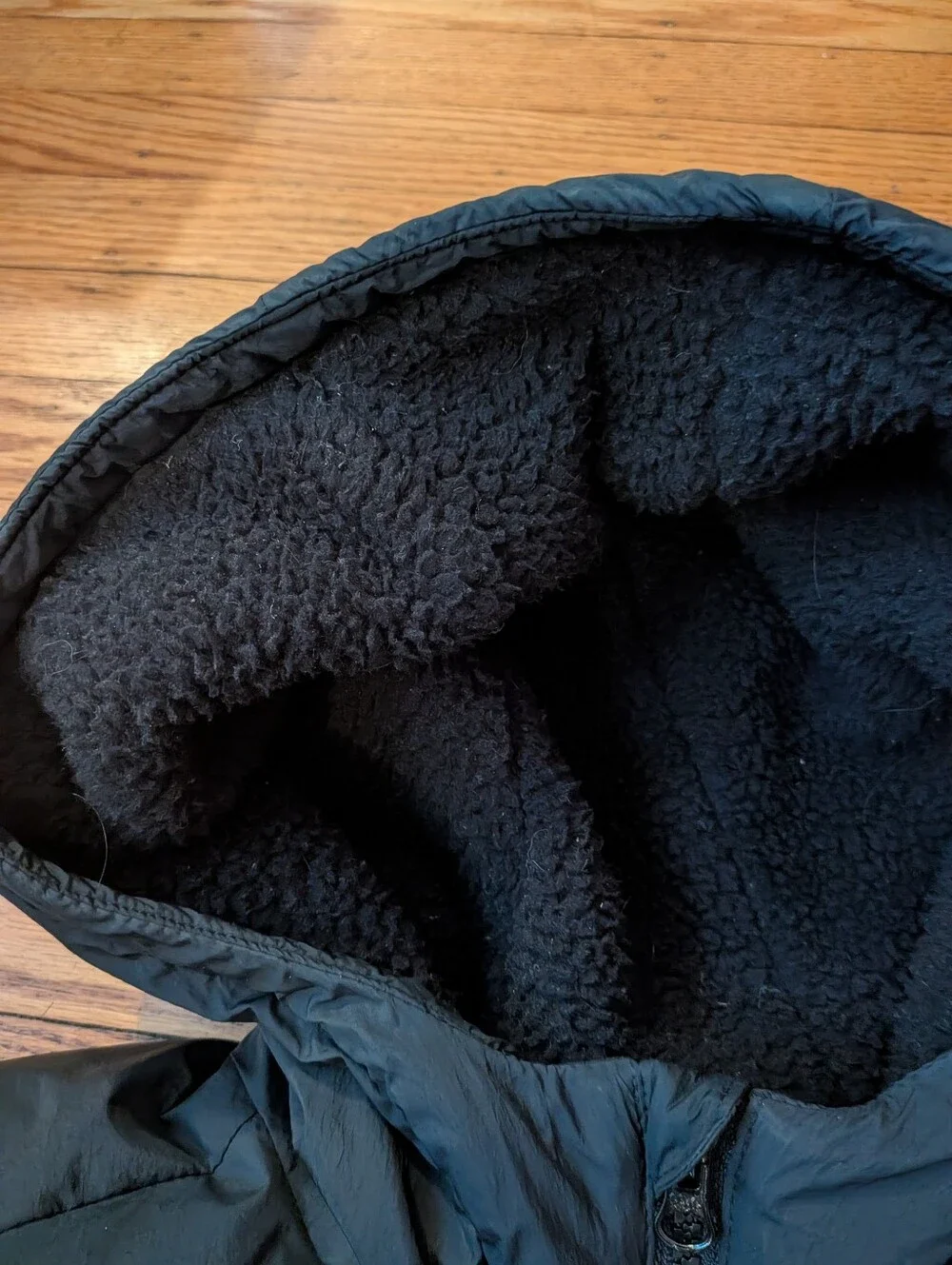 Old Navy Black Hooded Puffer Jacket